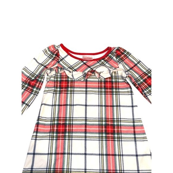 Girls Plaid Christmas‎ Nightgown 3T Cozy Flannel Holiday Winter Sleepwear Rustic - Picture 10 of 13